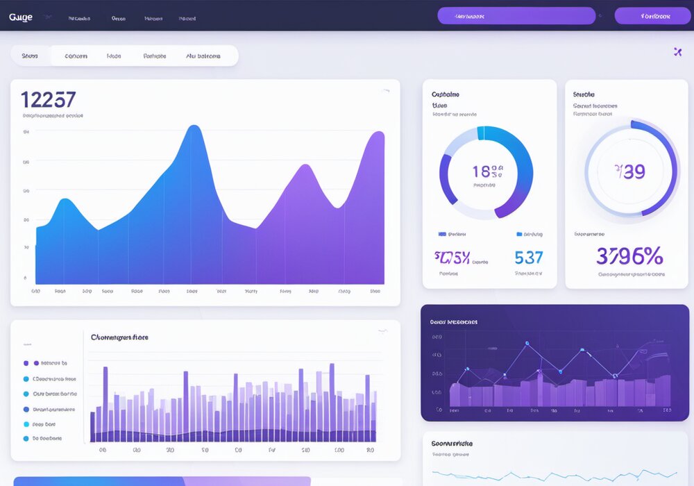 Machine learning dashboard showing prediction accuracy trends